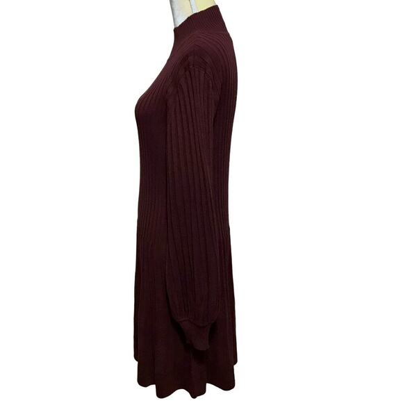 Max Studio NWT Wine Sweater Dress Women L - Picture 6 of 9